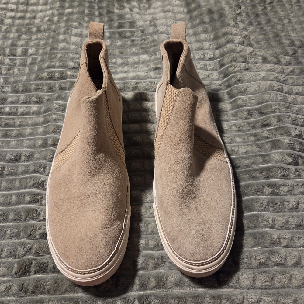 TOMS Bryce Womens Sand Suede Slip On Ankle Sneaker Booties 10016771 Size 8.5 W
